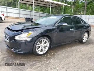2013 Nissan Maxima S with VIN 1N4AA5AP1DC840938, listed as a Copart auction lot 54053185 with 145,174 mi miles and Salvage Title. Bid and sale history available at DreamBid. Image 1.