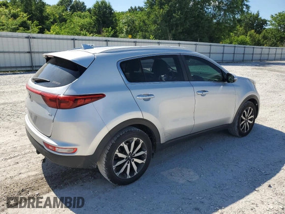 2018 Kia Sportage EX z VIN KNDPN3AC5J7479261, wystawiony jako Copart lot #58618175 z przebiegiem 88 192 mil mil oraz Szkoda całkowita • Salvage title. Historia ofert i sprzedaży dostępna na DreamBid. Obrazek 3.