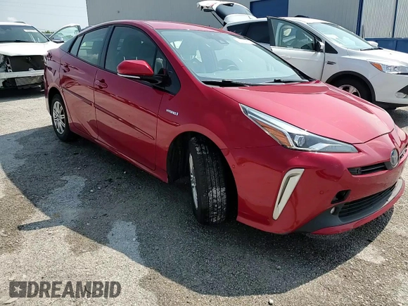2019 Toyota Prius LE with VIN JTDL9RFU6K3005786, listed as a Copart auction lot 60037615 with 61,298 mi miles and Salvage title. Bid and sale history available at DreamBid. Image 13.