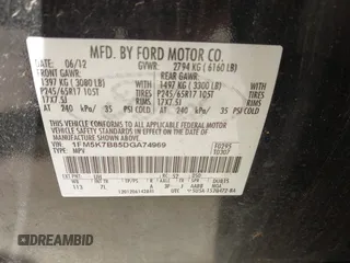 2013 Ford Explorer with VIN 1FM5K7B85DGA74969, listed as a IAAI auction lot 42471485 with 192,724 mi miles and . Bid and sale history available at DreamBid. Image 9.