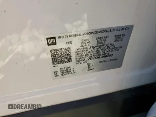 2022 GMC Terrain SLT with VIN 3GKALVEVXNL266203, listed as a Copart auction lot 60783525 with Not provided miles and Salvage title. Bid and sale history available at DreamBid. Image 13.