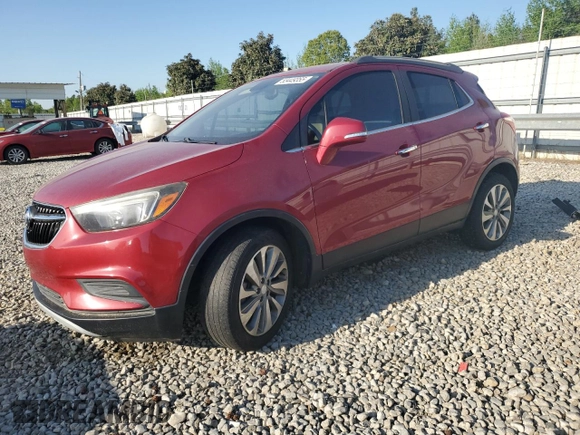 2018 Buick Encore Preferred with VIN KL4CJASB6JB540595, listed as a Copart auction lot 53449355 with 111,200 mi miles and Salvage Title. Bid and sale history available at carsss.com. Image 1.