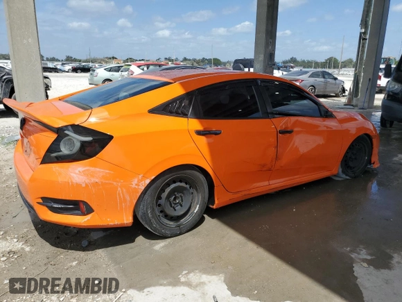 2019 Honda Civic LX with VIN 19XFC2F66KE039629, listed as a Copart auction lot 53804395 with 85,589 mi miles and Non Repairable. Bid and sale history available at DreamBid. Image 3.