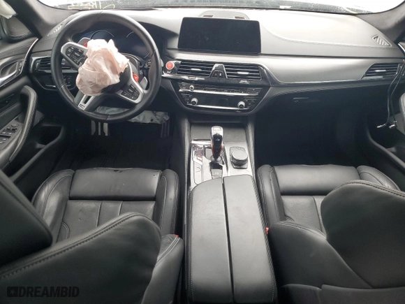 2019 BMW M5 Competition with VIN WBSJF0C51KB447768, listed as a Copart auction lot 86497284 with 0 mi miles and Salvage Title. Bid and sale history available at carsss.com. Image 8.