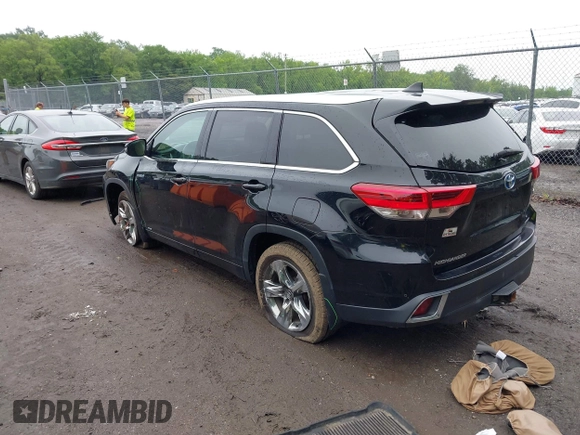 2018 Toyota Highlander Hybrid Limited with VIN 5TDDGRFH1JS050550, listed as a IAAI auction lot 42524426 with 179,408 mi miles and . Bid and sale history available at DreamBid. Image 3.