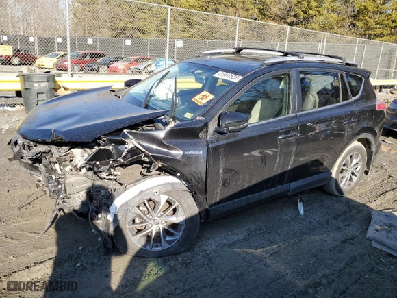 2016 Toyota RAV4 Hybrid XLE with VIN JTMRJREV3GD029637, listed as a Copart auction lot 41908525 with 0 mi miles and Salvage Title. Bid and sale history available at carsss.com. Image 1.