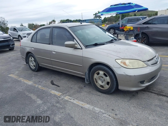 2005 Honda Civic z VIN JHMES96605S019996, wystawiony jako IAAI lot #41415953 z przebiegiem 174 554 mil mil oraz . Historia ofert i sprzedaży dostępna na DreamBid. Obrazek 1.