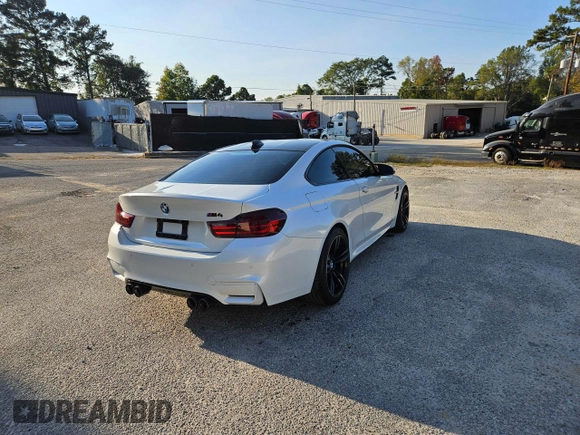 2017 BMW M4 with VIN WBS3R9C35HA014021, listed as a Copart auction lot 76403244 with 77,986 mi miles and Clean Title. Bid and sale history available at carsss.com. Image 4.