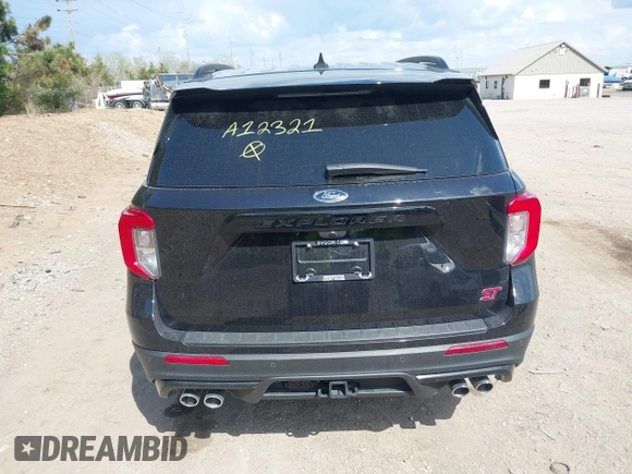 2023 Ford Explorer ST z VIN 1FM5K8GC7PGA12321, wystawiony jako IAAI lot #42125721 z przebiegiem 27 856 mil mil oraz . Historia ofert i sprzedaży dostępna na DreamBid. Obrazek 16.