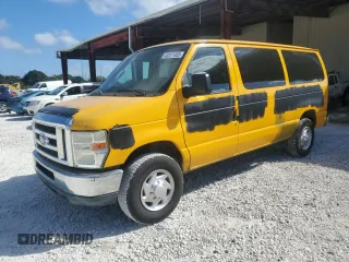 2012 Ford Econoline Cargo Commercial with VIN 1FTNE2EL1CDA34953, listed as a Copart auction lot 43327455 with 222,286 mi miles and Clean Title. Bid and sale history available at carsss.com. Image 1.