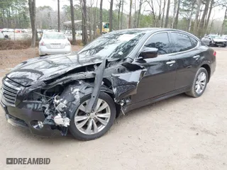 2011 Infiniti M37 with VIN JN1BY1AR4BM374744, listed as a IAAI auction lot 41502845 with 206,738 mi miles. Bid and sale history available at carsss.com. Image 2.