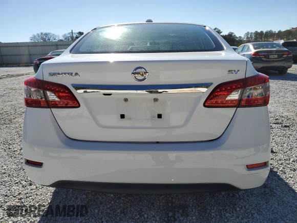 2015 Nissan Sentra S with VIN 3N1AB7AP1FY291354, listed as a Copart auction lot 45431295 with 129,098 mi miles and Clean Title. Bid and sale history available at DreamBid. Image 6.