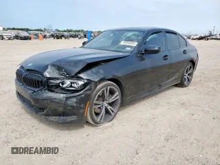 2023 BMW 3 Series 330i with VIN 3MW69FF08P8D30427, listed as a Copart auction lot 58085895 with 27,608 mi miles and Salvage title. Bid and sale history available at DreamBid. Image 1.