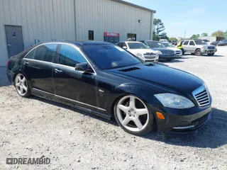 2012 Mercedes-Benz S-Class S 550 with VIN WDDNG7DB2CA442238, listed as a IAAI auction lot 42008130 with 167,821 mi miles. Bid and sale history available at carsss.com. Image 1.