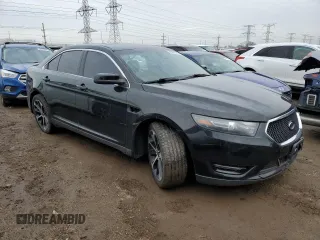 2015 Ford Taurus SHO with VIN 1FAHP2KT6FG113703, listed as a Copart auction lot 48583915 with 102,407 mi miles and Salvage Title. Bid and sale history available at DreamBid. Image 4.