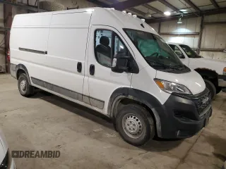 2024 Ram ProMaster Cargo Tradesman with VIN 3C6LRVDG8RE133348, listed as a Copart auction lot 43589995 with Not Provided miles and Salvage Title. Bid and sale history available at DreamBid. Image 4.