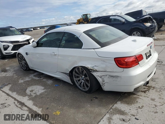 2011 BMW M3 with VIN WBSDX9C58BE584283, listed as a Copart auction lot 88327115 with 105,835 mi miles and Salvage Title. Bid and sale history available at carsss.com. Image 2.
