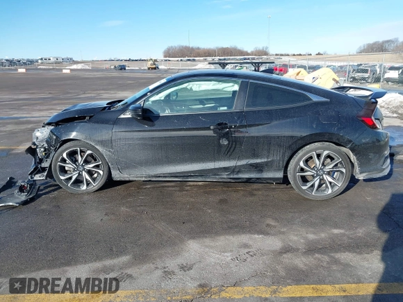 2019 Honda Civic Si with VIN 2HGFC3A52KH751629, listed as a IAAI auction lot 41644966 with 81,580 mi miles and . Bid and sale history available at DreamBid. Image 14.