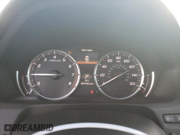 2020 Acura TLX with VIN 19UUB1F32LA015781, listed as a Copart auction lot 80426414 with 39,165 mi miles and Salvage Title. Bid and sale history available at carsss.com. Image 9.