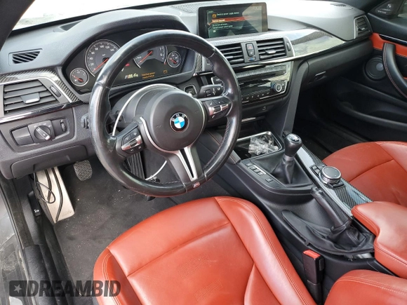 2017 BMW M4 with VIN WBS3R9C58HK708973, listed as a Copart auction lot 74006423 with 79,844 mi miles. Bid and sale history available at carsss.com. Image 8.