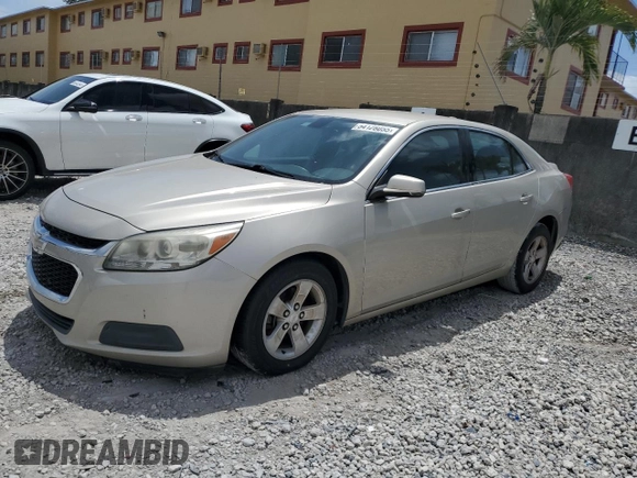 2016 Chevrolet Malibu LT with VIN 1G11C5SA3GF120776, listed as a Copart auction lot 54128055 with 143,370 mi miles and Clean Title. Bid and sale history available at carsss.com. Image 1.