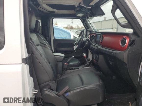 2021 Jeep Wrangler Rubicon with VIN 1C4HJXCG8MW857560, listed as a Copart auction lot 76726934 with 43,366 mi miles and Salvage title. Bid and sale history available at DreamBid. Image 10.