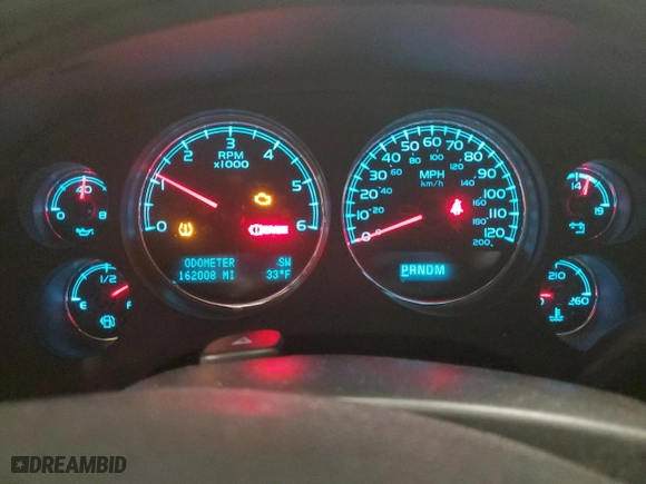 2012 Chevrolet Silverado 1500 LTZ with VIN 3GCPKTE77CG179797, listed as a Copart auction lot 45024975 with 162,008 mi miles and Salvage Title. Bid and sale history available at carsss.com. Image 9.