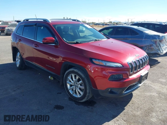 2014 Jeep Cherokee Limited with VIN 1C4PJMDB4EW266611, listed as a IAAI auction lot 41342580 with 78,729 mi miles and . Bid and sale history available at DreamBid. Image 1.