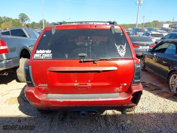 2004 Jeep Grand Cherokee Limited with VIN 1J4GW58N34C124515, listed as a IAAI auction lot 40602071 with 169,358 mi miles. Bid and sale history available at carsss.com. Image 16.