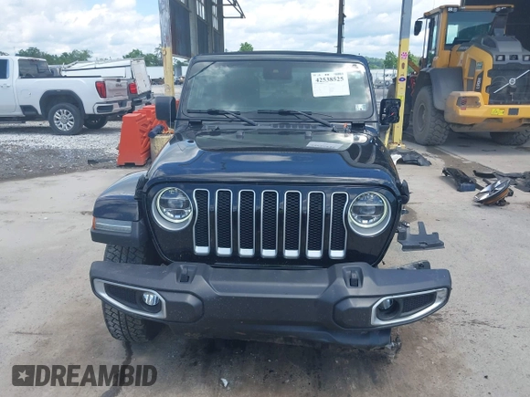 2021 Jeep Wrangler Unlimited Sahara with VIN 1C4HJXEN4MW610287, listed as a IAAI auction lot 42538525 with 24,861 mi miles and . Bid and sale history available at DreamBid. Image 13.