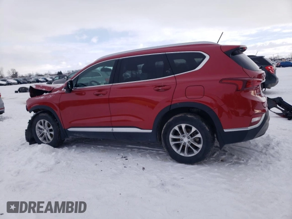 2019 Hyundai Santa Fe SE with VIN 5NMS23AD7KH107636, listed as a Copart auction lot 37345253 with 17,156 mi miles. Bid and sale history available at carsss.com. Image 2.