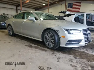 2018 Audi A7 Premium Plus with VIN WAUW3AFC1JN032336, listed as a Copart auction lot 58100635 with 36,976 mi miles and Salvage title. Bid and sale history available at DreamBid. Image 4.