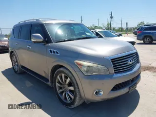 2013 Infiniti QX56 with VIN JN8AZ2NC1D9330213, listed as a IAAI auction lot 41988856 with 225,222 mi miles. Bid and sale history available at carsss.com. Image 1.
