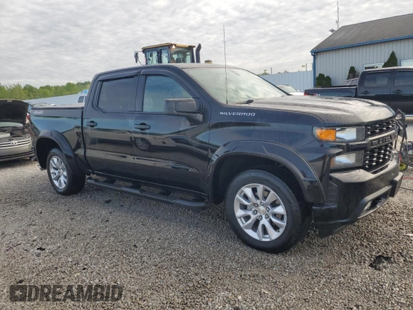 2019 Chevrolet Silverado 1500 Custom with VIN 3GCPYBEH1KG219324, listed as a Copart auction lot 54722405 with 29,420 mi miles and Salvage Title. Bid and sale history available at DreamBid. Image 4.
