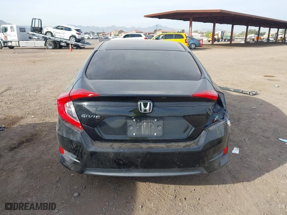 2017 Honda Civic Sedan LX with VIN 19XFC2F53HE055853, listed as a IAAI auction lot 41906645 with 186,109 mi miles. Bid and sale history available at carsss.com. Image 16.