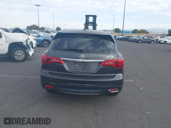2016 Acura MDX with VIN 5FRYD3H23GB007677, listed as a IAAI auction lot 41586346 with 104,586 mi miles. Bid and sale history available at carsss.com. Image 16.