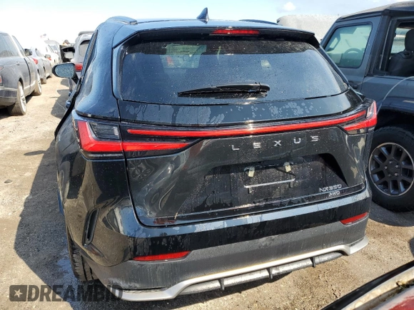 2023 Lexus NX with VIN 2T2KGCEZ1PC017382, listed as a Copart auction lot 76878784 with 1,950 mi miles and Non Repairable. Bid and sale history available at carsss.com. Image 6.