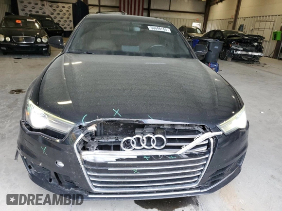 2016 Audi A6 Premium Plus with VIN WAUFGAFC3GN003689, listed as a Copart auction lot 50046145 with 130,670 mi miles and Salvage Title. Bid and sale history available at DreamBid. Image 5.