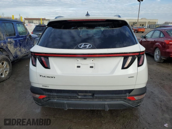 2024 Hyundai Tucson Limited with VIN 5NMJECDE3RH311660, listed as a Copart auction lot 43316285 with 12,652 mi miles and Salvage Title. Bid and sale history available at carsss.com. Image 6.
