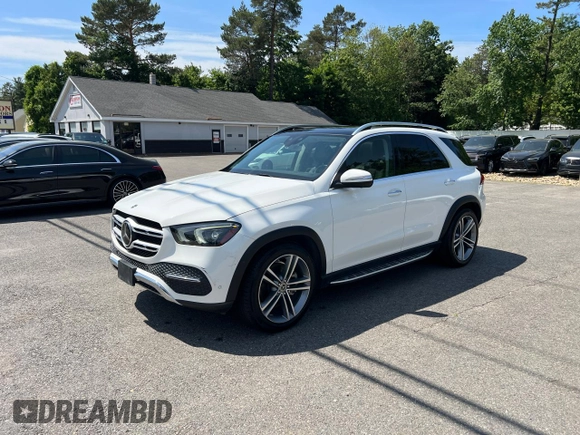 2020 Mercedes-Benz GLE 450 z VIN 4JGFB5KE8LA007105, wystawiony jako Copart lot #59799645 z przebiegiem 99 214 mil mil oraz Czysty tytuł • Clean title. Historia ofert i sprzedaży dostępna na DreamBid. Obrazek 2.