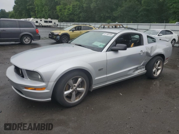 2008 Ford Mustang GT Deluxe with VIN 1ZVHT82HX85162578, listed as a Copart auction lot 61166105 with Not provided miles and Salvage title. Bid and sale history available at DreamBid. Image 1.