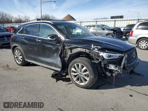 2019 Infiniti QX50 Luxe z VIN 3PCAJ5M34KF135795, wystawiony jako Copart lot #87829515 z przebiegiem 60 202 mil mil oraz Szkoda całkowita • Salvage title. Historia ofert i sprzedaży dostępna na DreamBid. Obrazek 4.