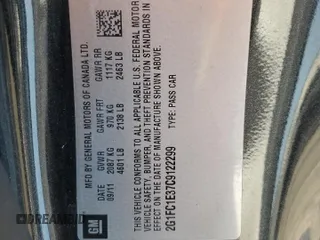 2012 Chevrolet Camaro 2LT with VIN 2G1FC1E37C9122299, listed as a Copart auction lot 58574735 with 137,374 mi miles and Salvage title. Bid and sale history available at DreamBid. Image 12.
