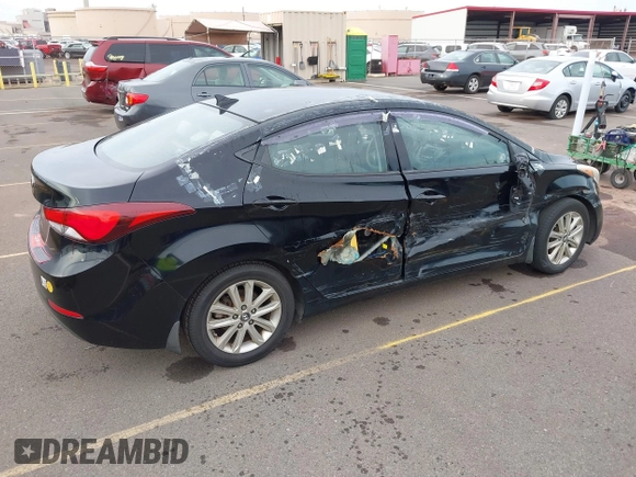 2014 Hyundai Elantra SE z VIN KMHDH4AEXEU172446, wystawiony jako IAAI lot #41819303 z przebiegiem 95 751 mil mil oraz . Historia ofert i sprzedaży dostępna na DreamBid. Obrazek 4.