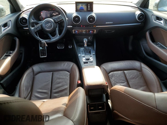 2017 Audi A3 Sedan Premium Plus with VIN WAUGUGFF6H1038925, listed as a Copart auction lot 58673564 with 97,606 mi miles and Salvage Title. Bid and sale history available at carsss.com. Image 8.