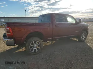 2023 Ram 2500 Longhorn with VIN 3C6UR5GL0PG579122, listed as a Copart auction lot 73804464 with 0 mi miles and Salvage Title. Bid and sale history available at carsss.com. Image 3.