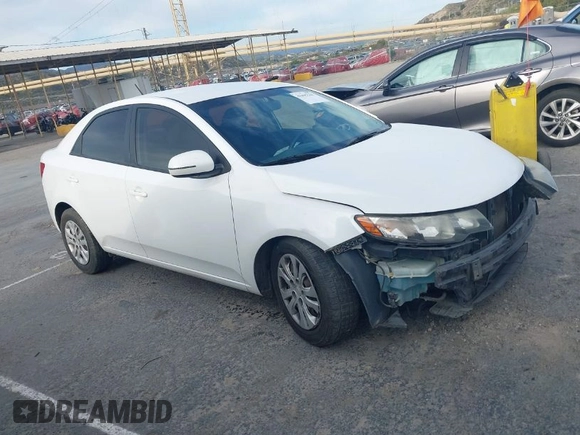 2012 Kia Forte EX with VIN KNAFU4A27C5512722, listed as a IAAI auction lot 41895345 with 184,110 mi miles. Bid and sale history available at carsss.com. Image 1.