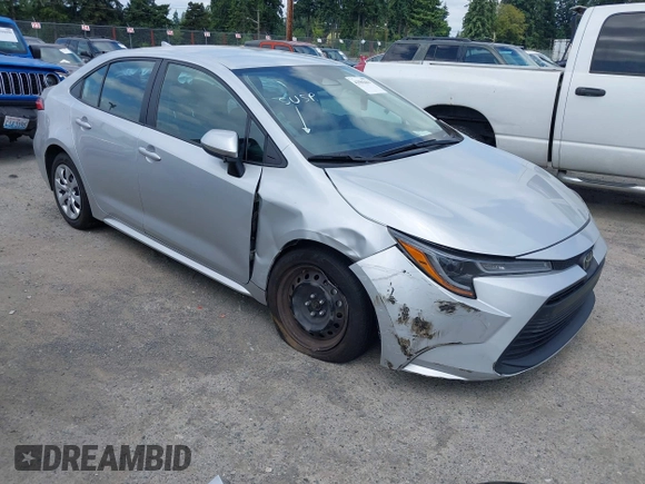 2024 Toyota Corolla LE z VIN 5YFB4MDE2RP107029, wystawiony jako IAAI lot #42585463 z przebiegiem Nie podano mil oraz . Historia ofert i sprzedaży dostępna na DreamBid. Obrazek 1.