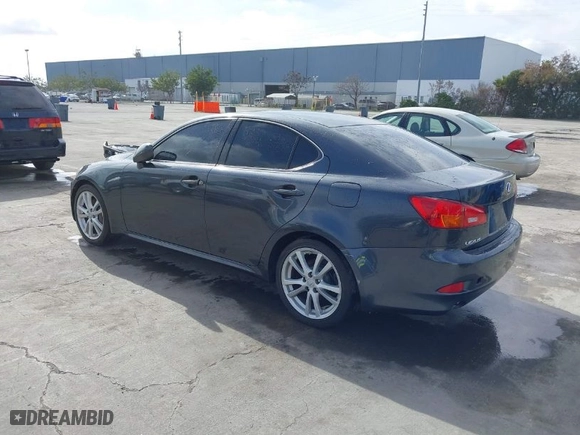 2006 Lexus IS 350 Auto with VIN JTHBE262765006824, listed as a IAAI auction lot 41608050 with 175,582 mi miles. Bid and sale history available at carsss.com. Image 3.