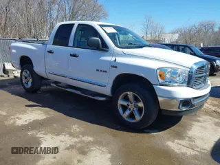 2008 Dodge 1500 SLT with VIN 1D7HU18218S525741, listed as a IAAI auction lot 41738860 with 129,164 mi miles. Bid and sale history available at carsss.com. Image 1.